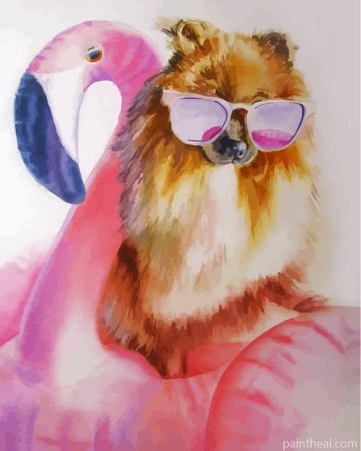 Aesthetic Pomeranian Painting By Numbers Kits