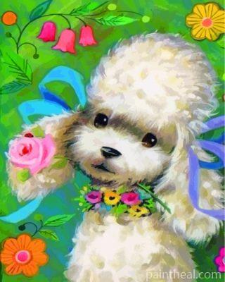 French Poodle Painting By Numbers Kits