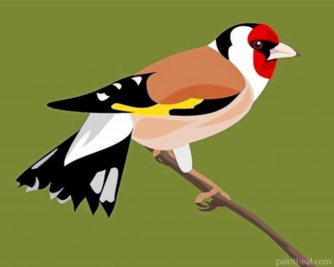 European Goldfinch Painting By Numbers Kits