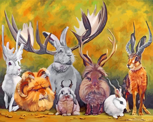 Jackalopes Of The World Painting By Numbers Kits