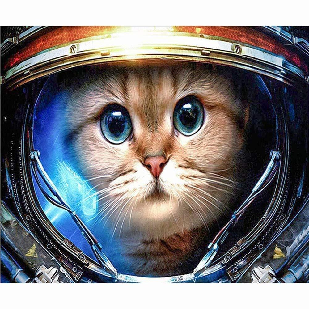 Astronaut Cat Painting By Numbers Kits