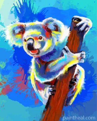 Koala On Branch Painting By Numbers Kits