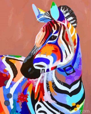 Trippy Zebra Painting By Numbers Kits