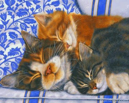 Sleepy Cats Painting By Numbers Kits
