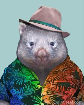 Stylish Wombat Painting By Numbers Kits