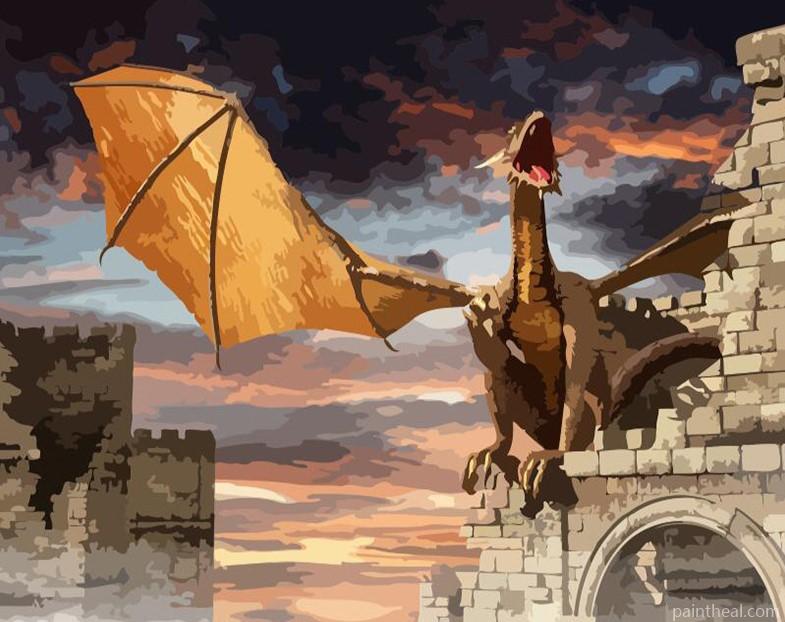 Angry Dragon Painting By Numbers Kits
