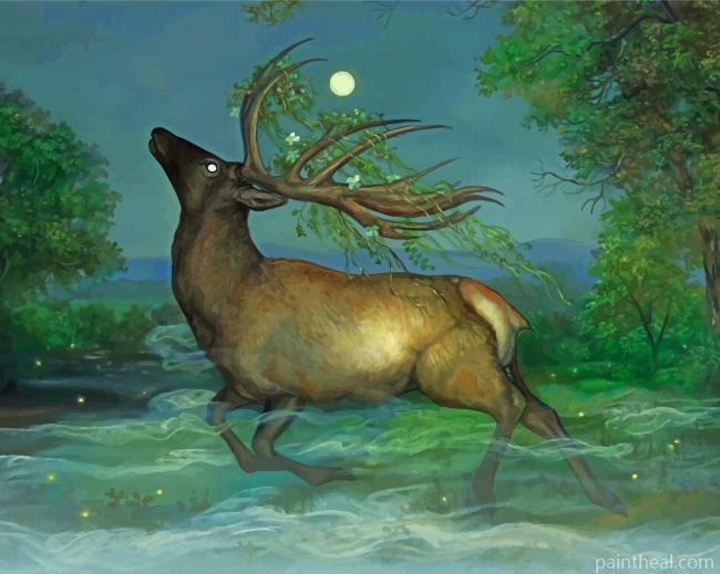 Fantasy Elk Painting By Numbers Kits