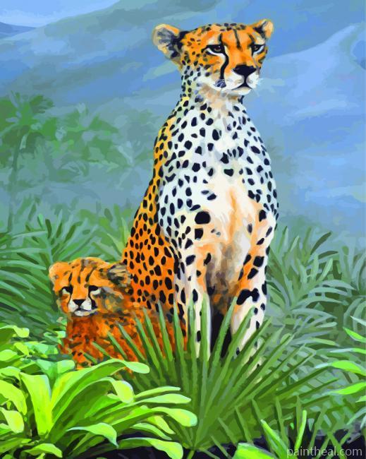 Cheetah Animal Painting By Numbers Kits