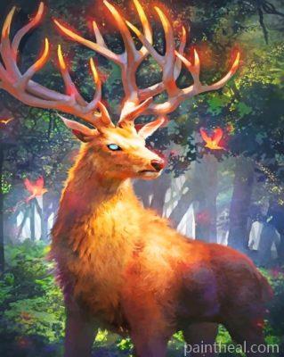 Fire Stag Painting By Numbers Kits