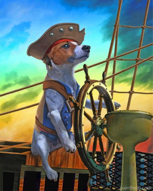 Captain Dog Painting By Numbers Kits