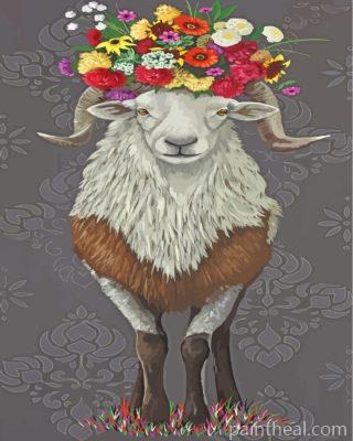 Floral Ram Painting By Numbers Kits