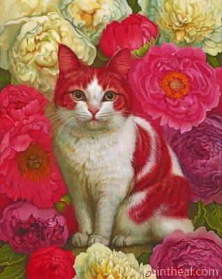 Pink Cat Painting By Numbers Kits