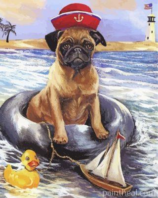 Pug Puppy Painting By Numbers Kits