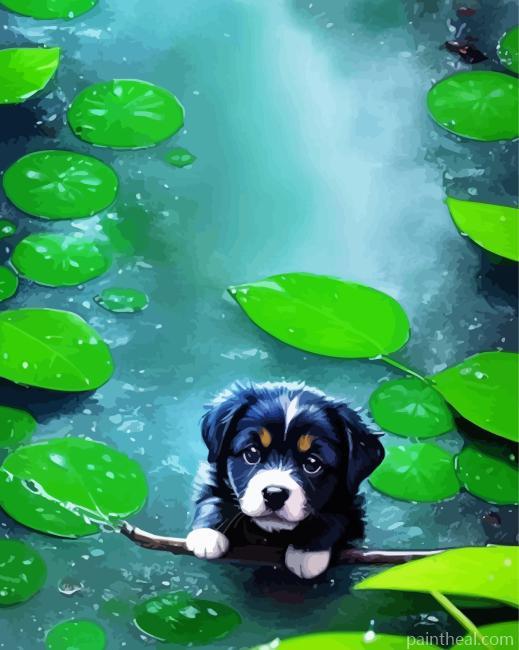 Cute Puppy Painting By Numbers Kits