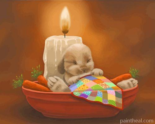 Sleepy Rabbit Painting By Numbers Kits