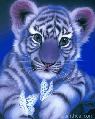 Cute Baby Tiger Painting By Numbers Kits