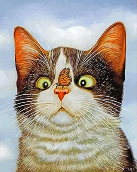 Hugo Hege Cat Painting By Numbers Kits