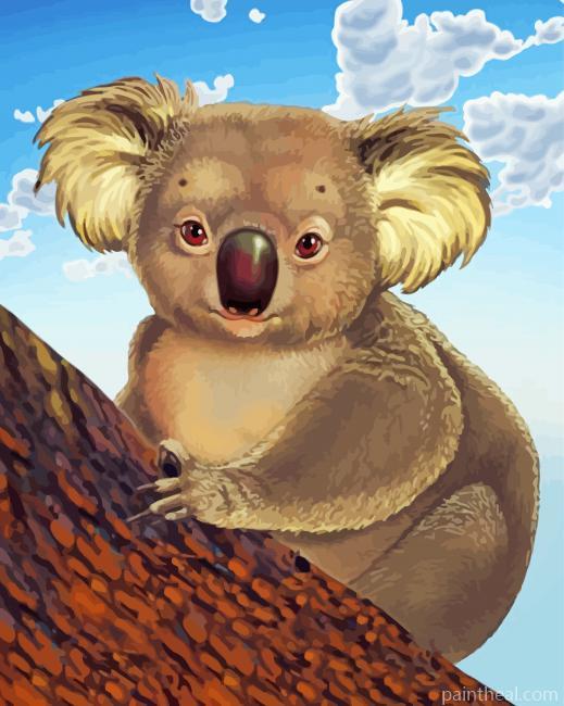 Cute Koala Painting By Numbers Kits