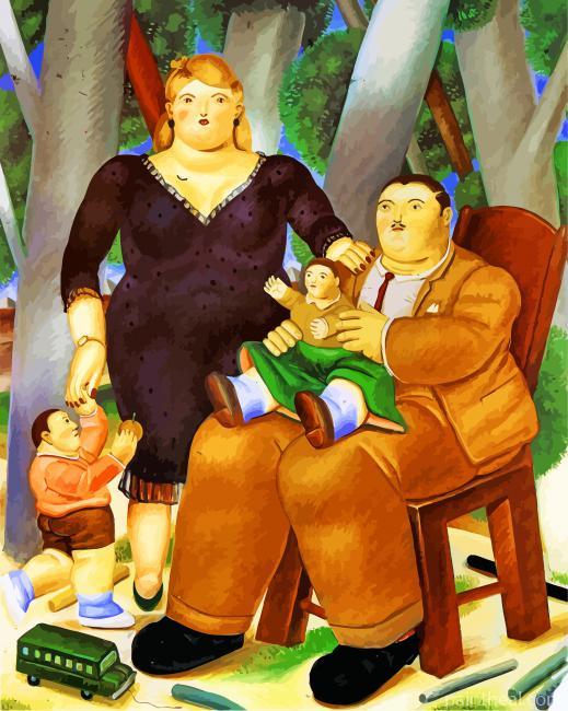 Botero Classy Family Painting By Numbers Kits