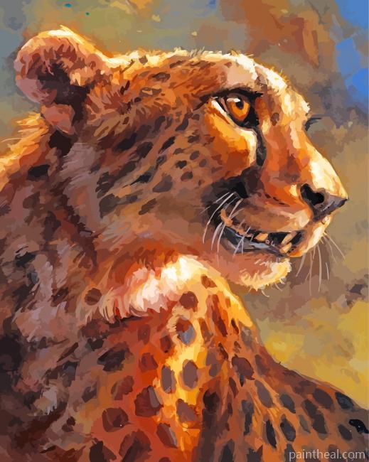 Cheetah Art Painting By Numbers Kits