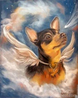Angel Dog Painting By Numbers Kits