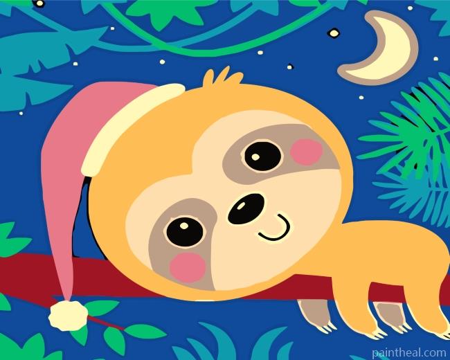 Sleepy Sloth Painting By Numbers Kits