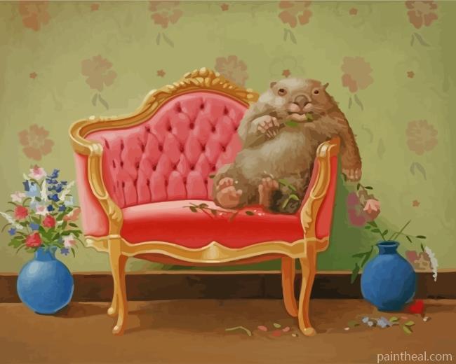 Wombat Chilling Painting By Numbers Kits