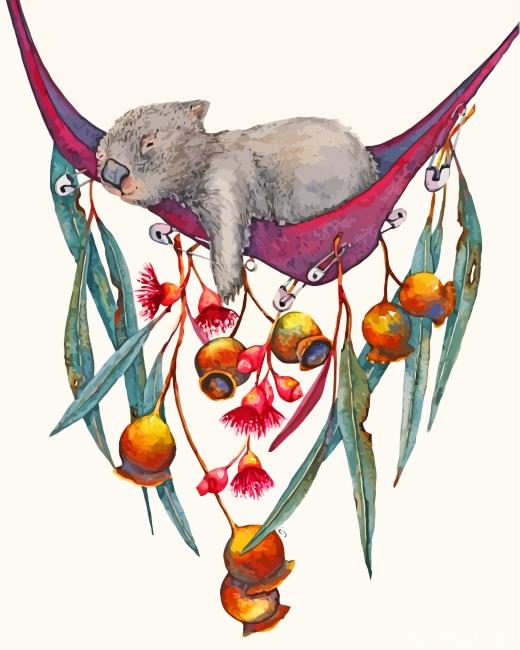 Sleepy Wombat Painting By Numbers Kits