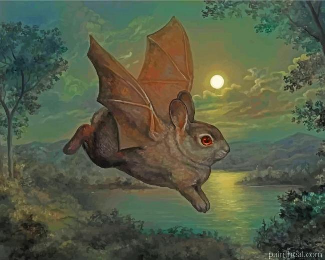 Bat Rabbit Painting By Numbers Kits