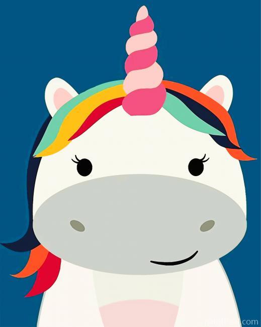 Easy Cute Unicorn Painting By Numbers Kits
