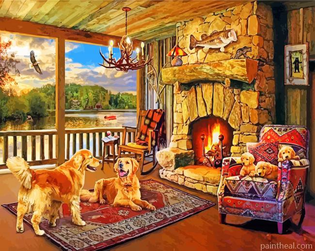 Puppy Family Painting By Numbers Kits