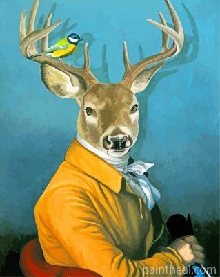 Mr Deer And Bird Painting By Numbers Kits