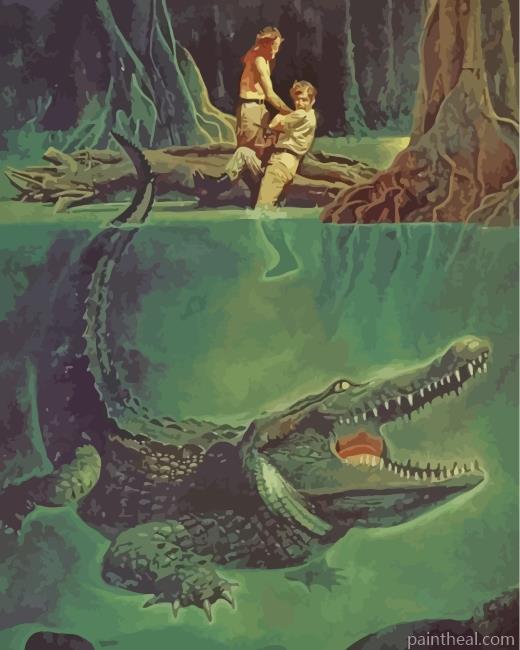 Big Alligator Painting By Numbers Kits