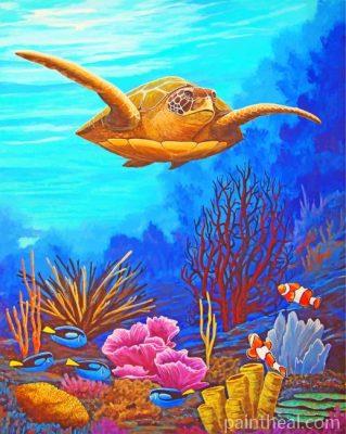 Sea Turtle Painting By Numbers Kits