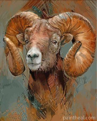 Brown Ram Painting By Numbers Kits