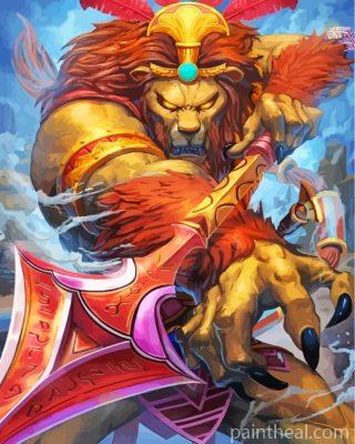 Fantastic King Lion Painting By Numbers Kits