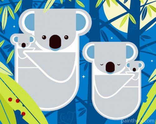 Charley Harper Koalas Painting By Numbers Kits