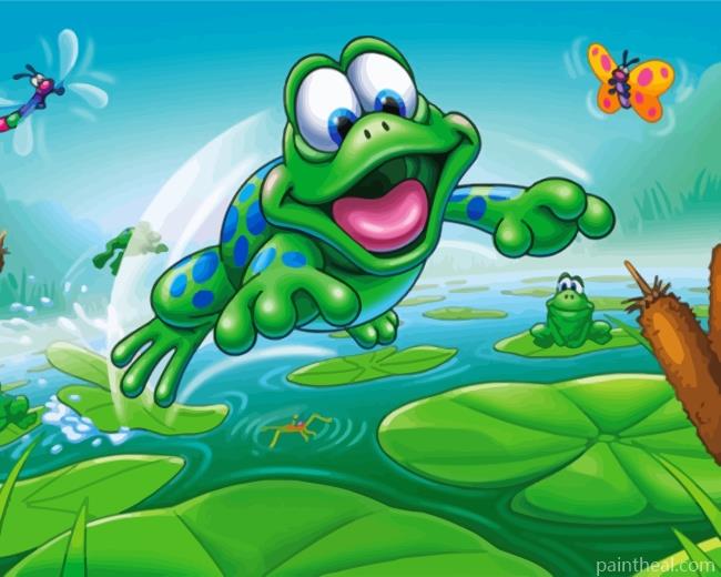 Happy Frog Painting By Numbers Kits