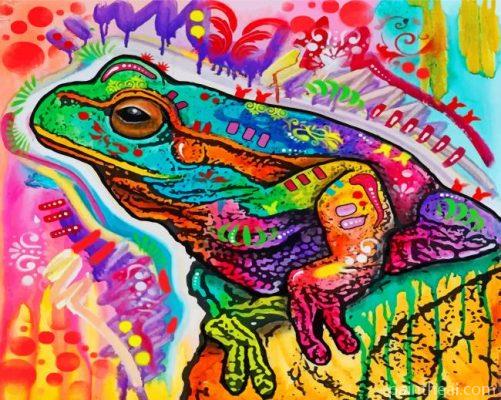 Abstract Frog Painting By Numbers Kits