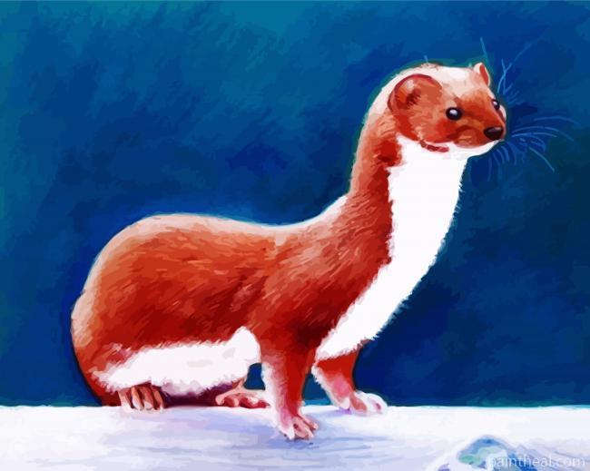 Aesthetic Weasel Animal Painting By Numbers Kits