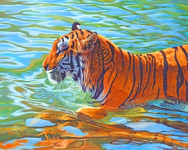 American Tiger Painting By Numbers Kits