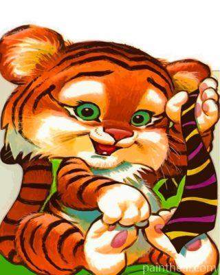 Adorable Tiger Painting By Numbers Kits