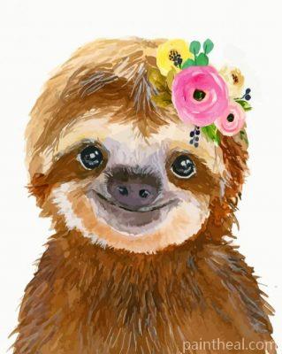 Sloth Animal Painting By Numbers Kits