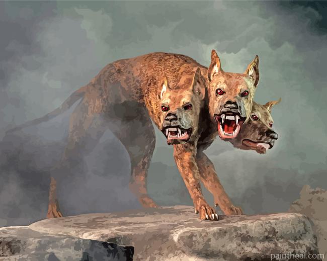 Aesthetic Cerberus Painting By Numbers Kits