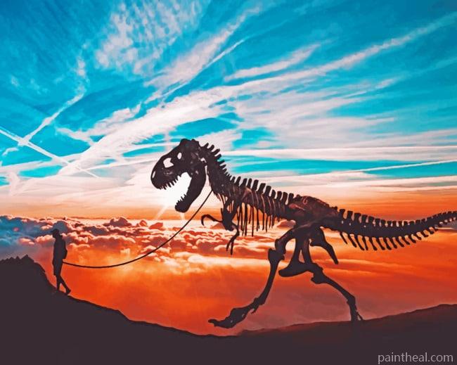 Velociraptor Painting By Numbers Kits