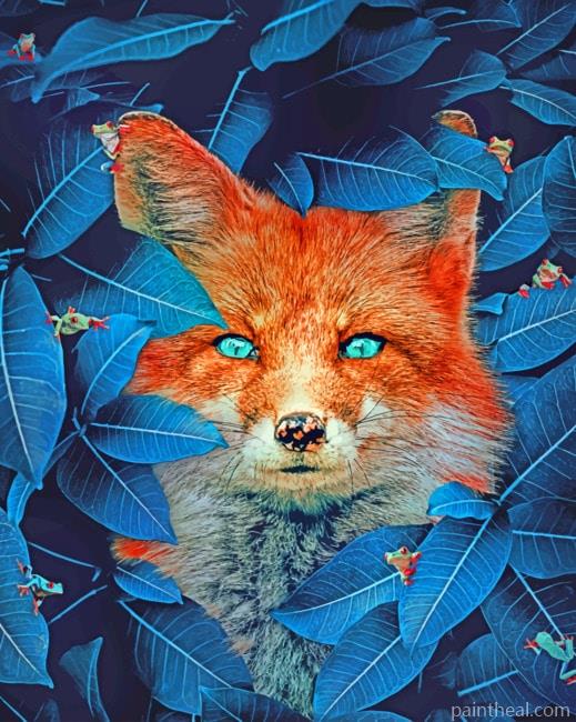 Fox In Leaves Painting By Numbers Kits