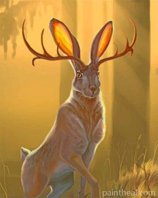 Fantastic Jackalope Painting By Numbers Kits