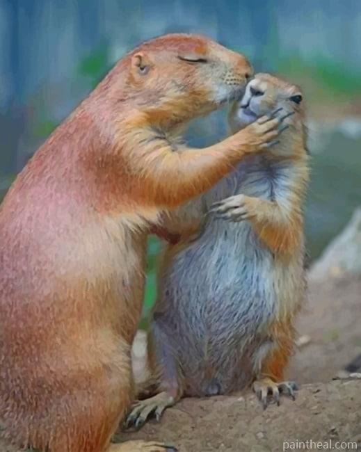 Gopher Love Painting By Numbers Kits