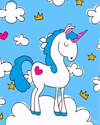 Lonely Cute Unicorn Painting By Numbers Kits
