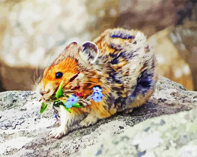 Aesthetic Pika Painting By Numbers Kits